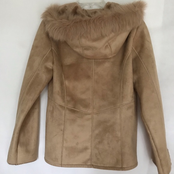 Apostrophe Women’s coat size small/4-6 tan - Picture 3 of 8